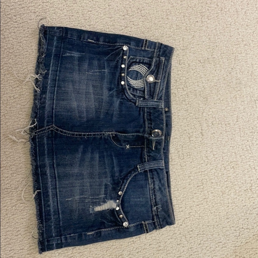 mini jeans skirt